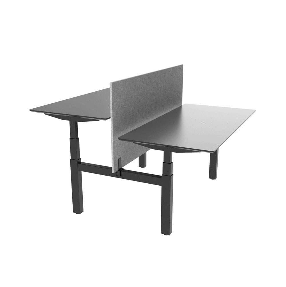 Scump cater Argint  Statie de lucru RAW Bench, birou dublu reglabil | Ergo Seat
