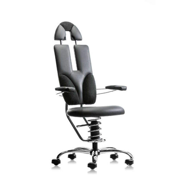 scaun ergonomic birou gri
