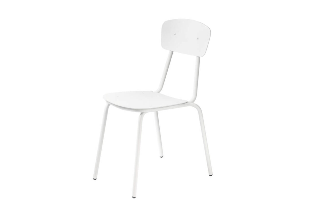scaun pentru aer liber alb Simple
