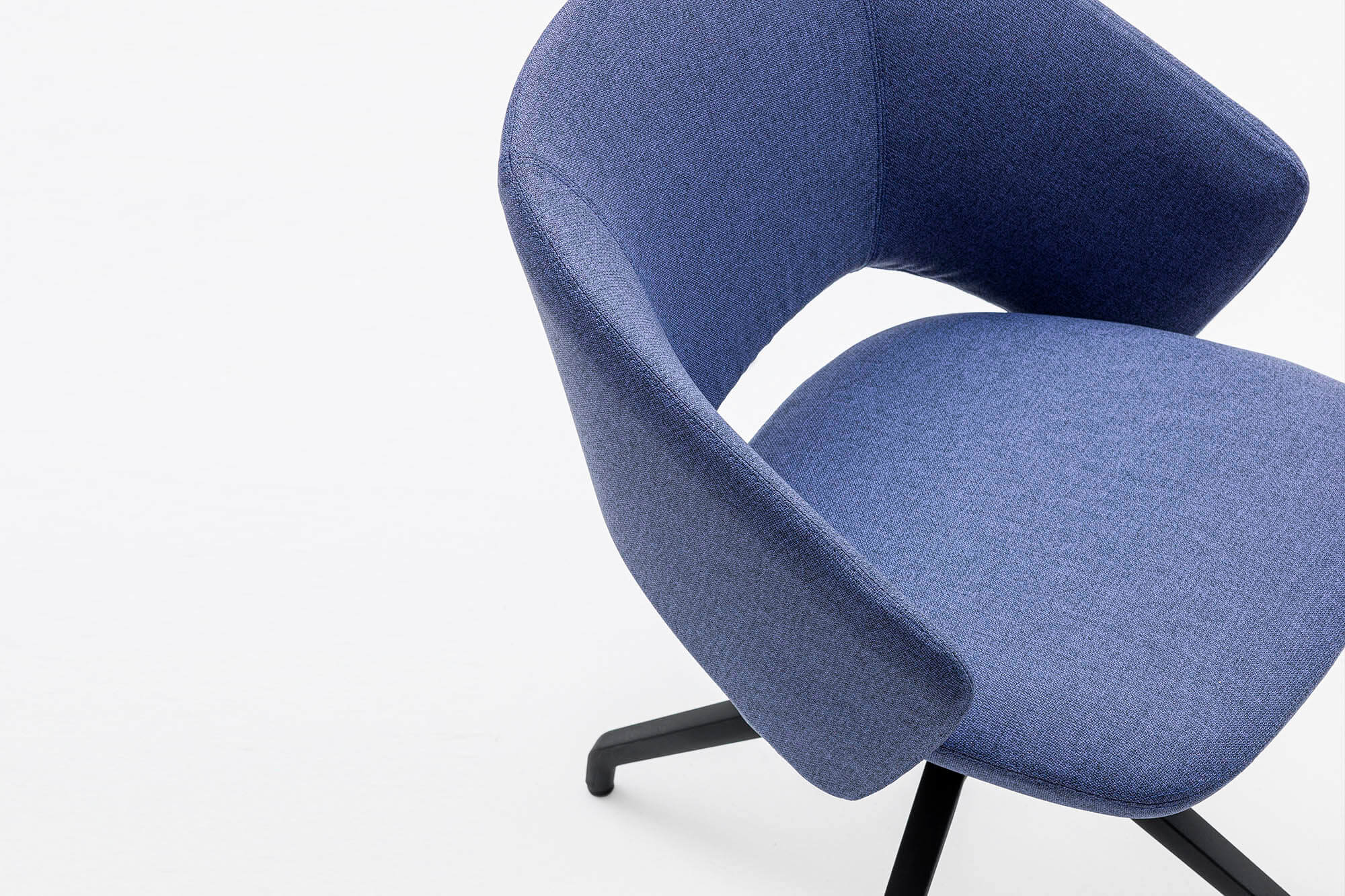 scaun tapitat albastru modern Icon 4