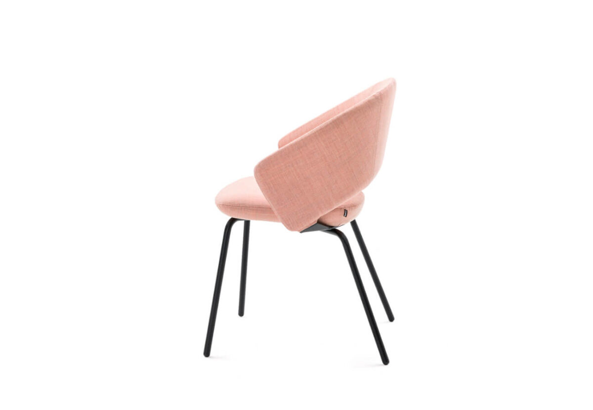 scaun tapitat roz Icon