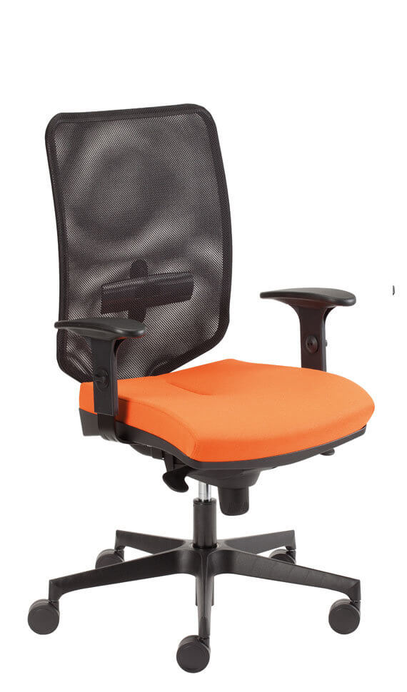 scaun birou ergonomic portocaliu